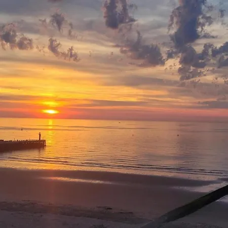 Pretty With Frontal Sea View Blankenberge